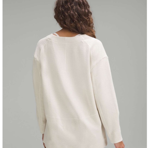 Lululemon Textured V-Neck Pullover Bone - Picture 3 of 13